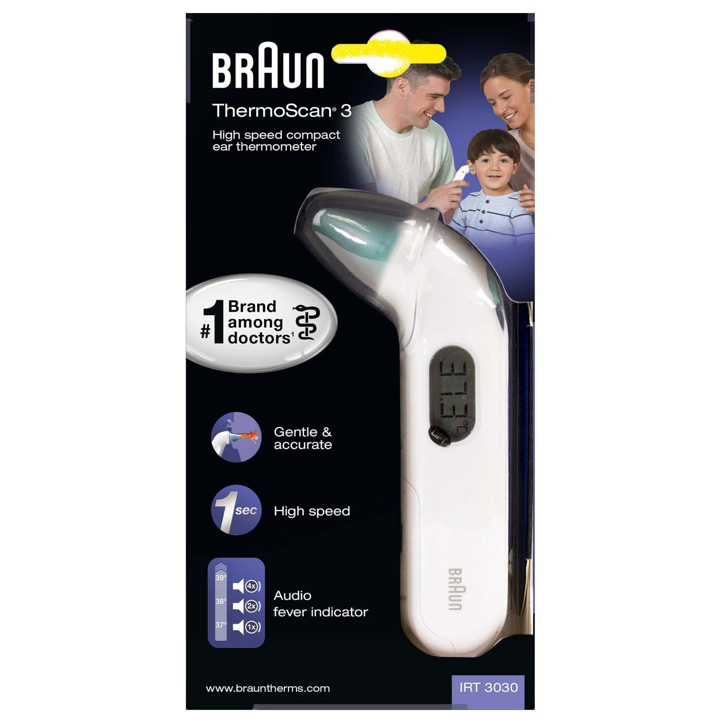 Braun Thermoscan 3 In Ear Thermometer IRT 3030