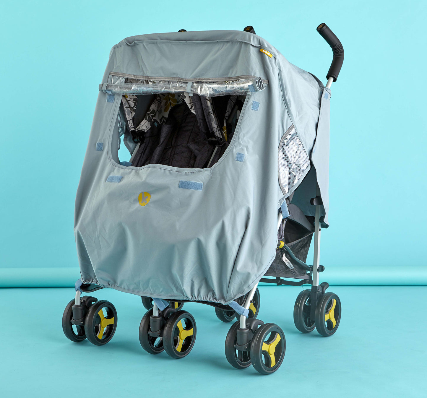 Koo-Di Universal Dbl Stroller Raincover Splish Splosh