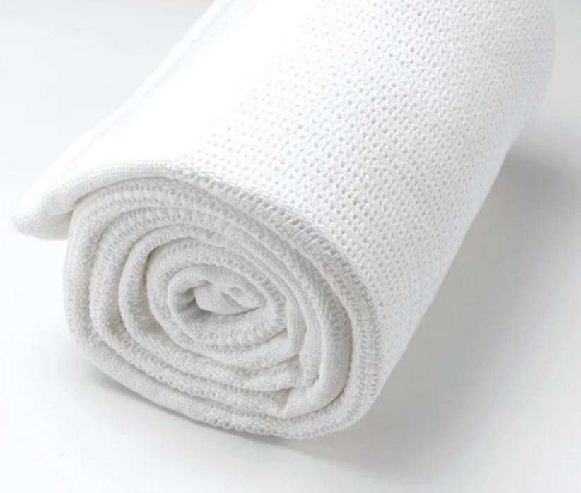 Baby Basics Cellular Blanket Cot/Cotbed Size White