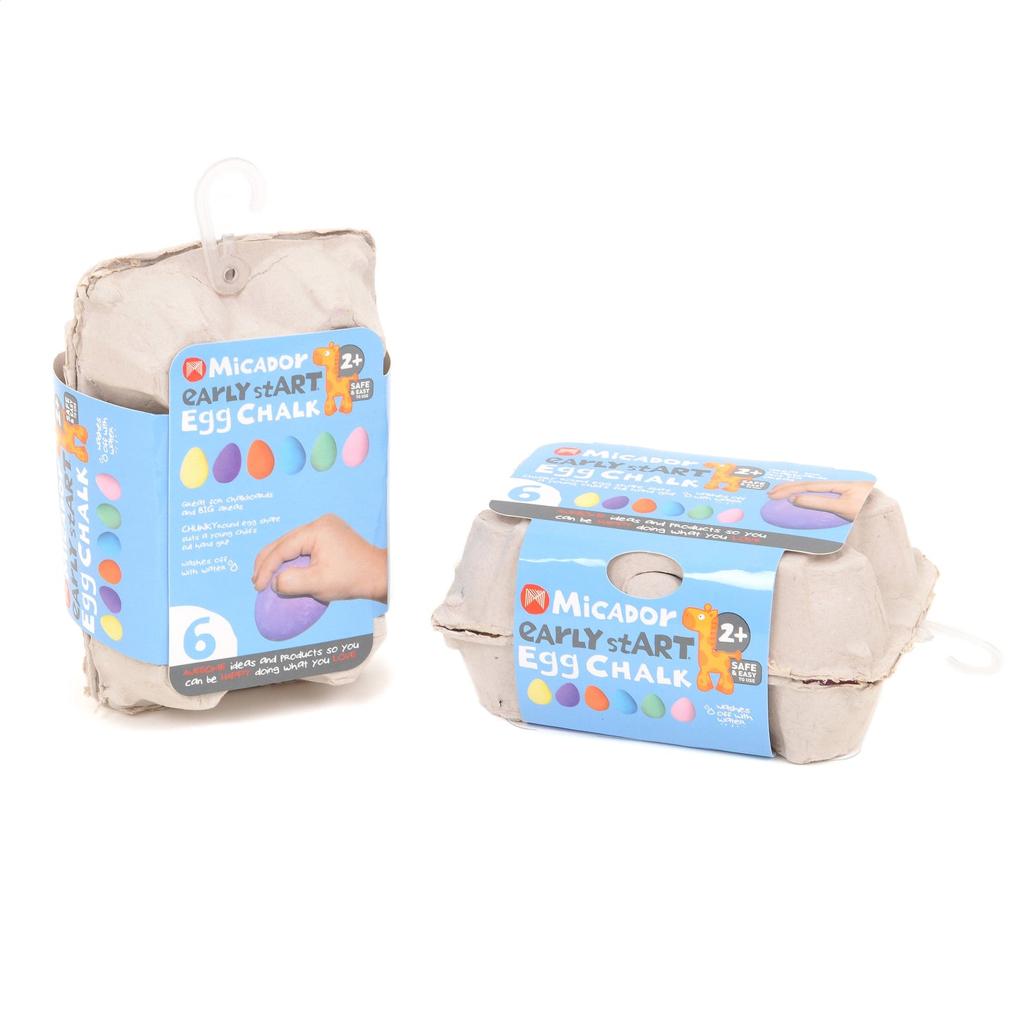 Micador Early Start Egg Chalk Pack Of Six