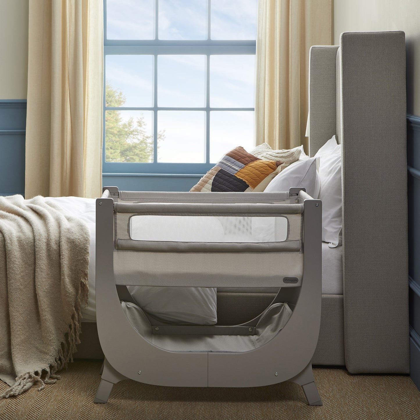 Shnuggle Air Lite Crib Taupe