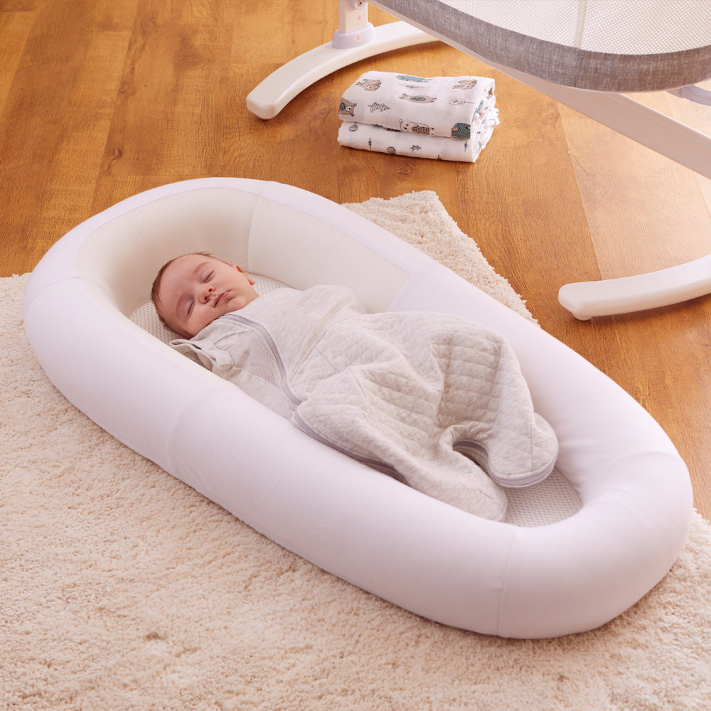 Purflo Sleeptight Baby Bed Soft White