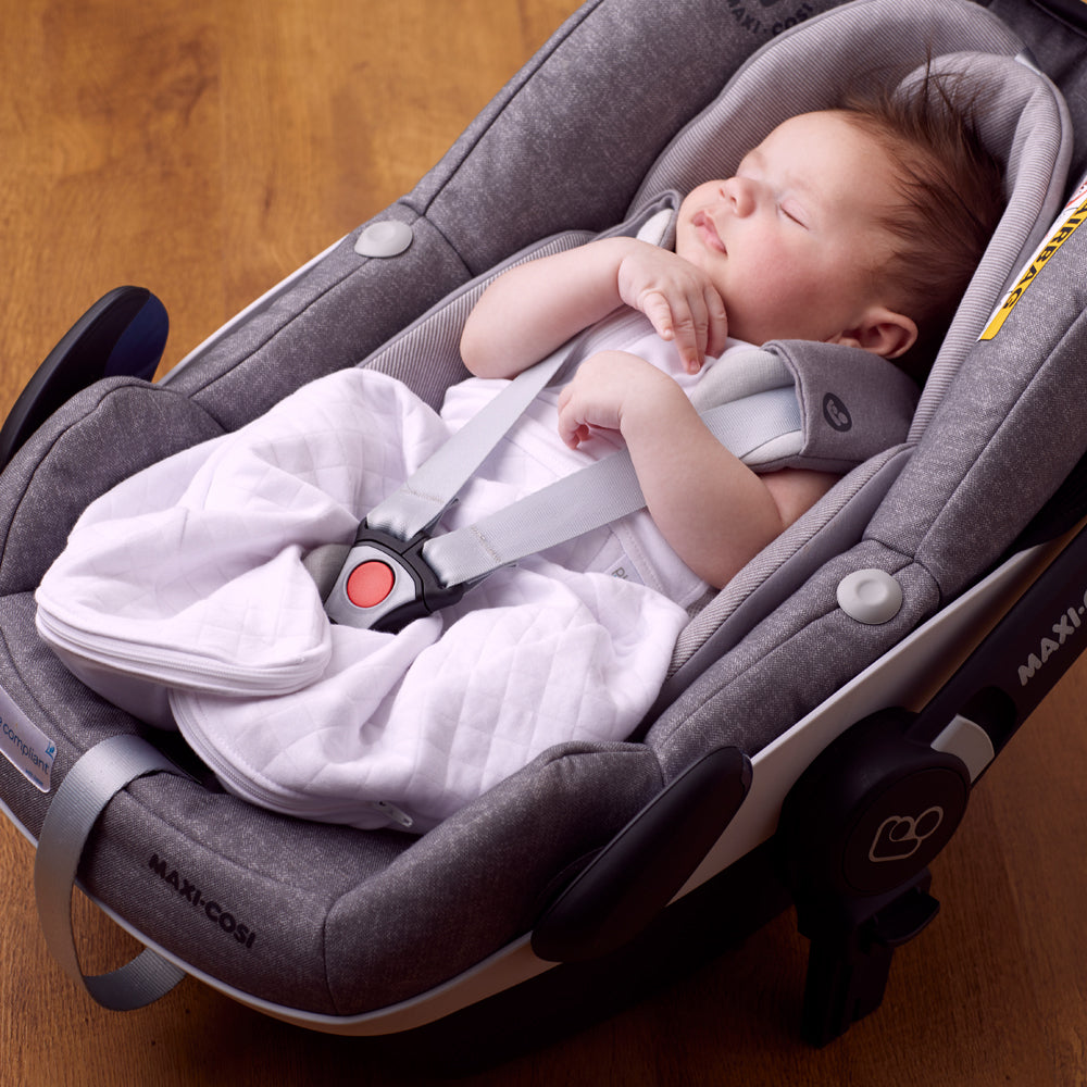 Purflo Swaddle To Sleep Bag 2.5 Tog Minimal Grey 0-4M