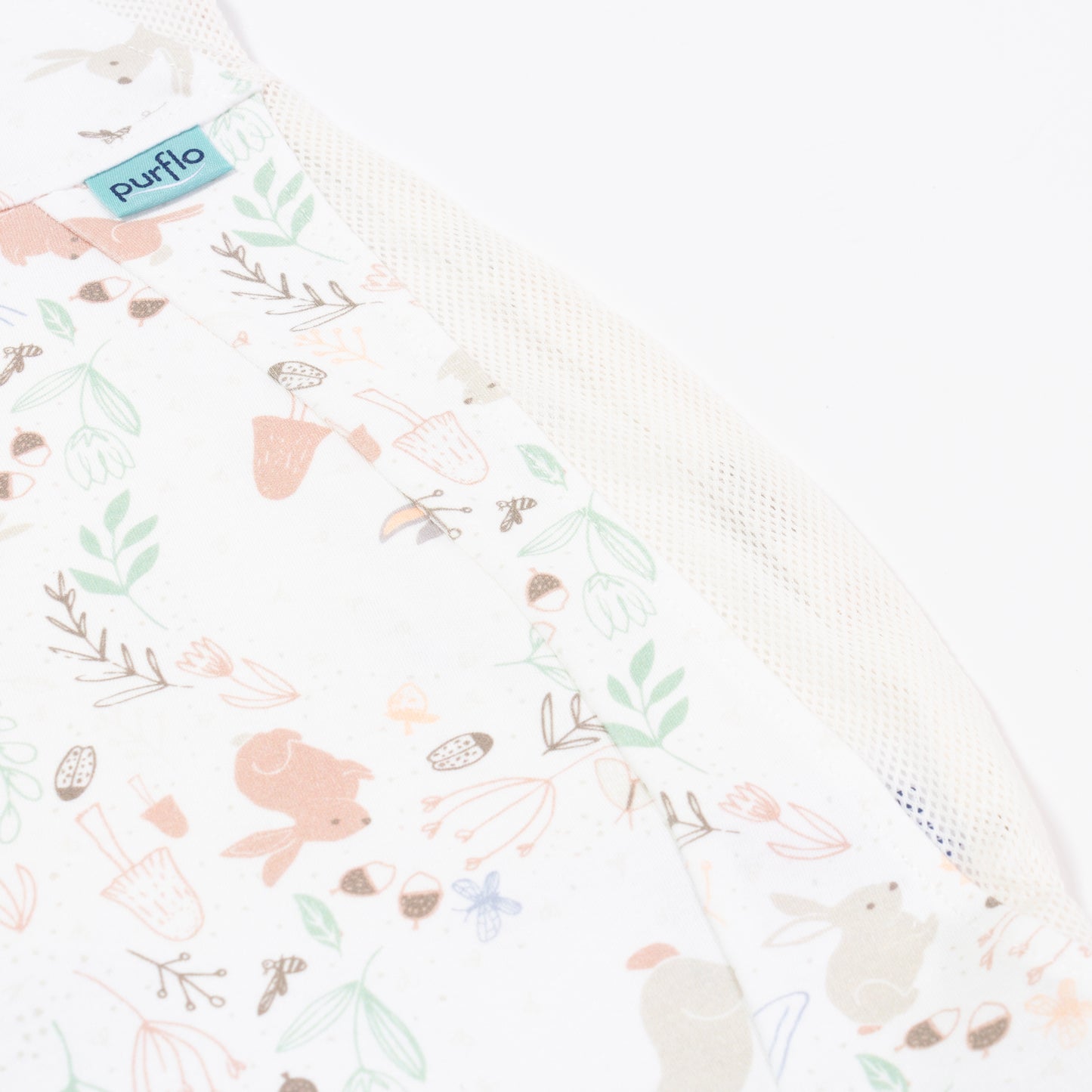 Purflo Cuddle To Sleep Bag 0.5 Tog Storybook Nutmeg 3-12M