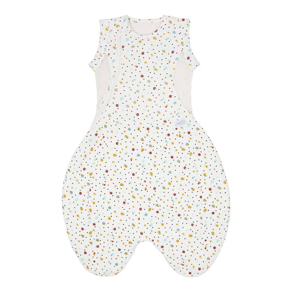 Purflo Swaddle To Sleep Bag 2.5 Tog Minimal Grey 0-4M