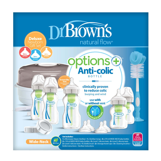 Dr Brown's Options+ Gift Set Wide Neck Deluxe Newborn Pp