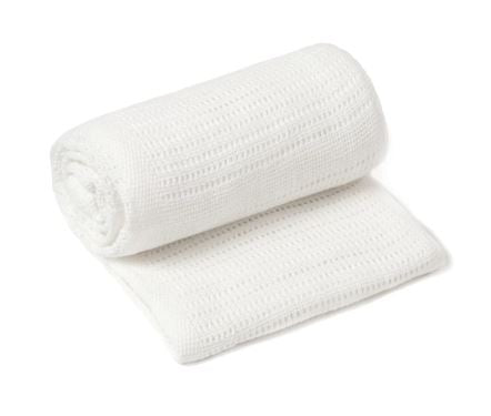 Baby Basics Cellular Blanket Cot/Cotbed Size White