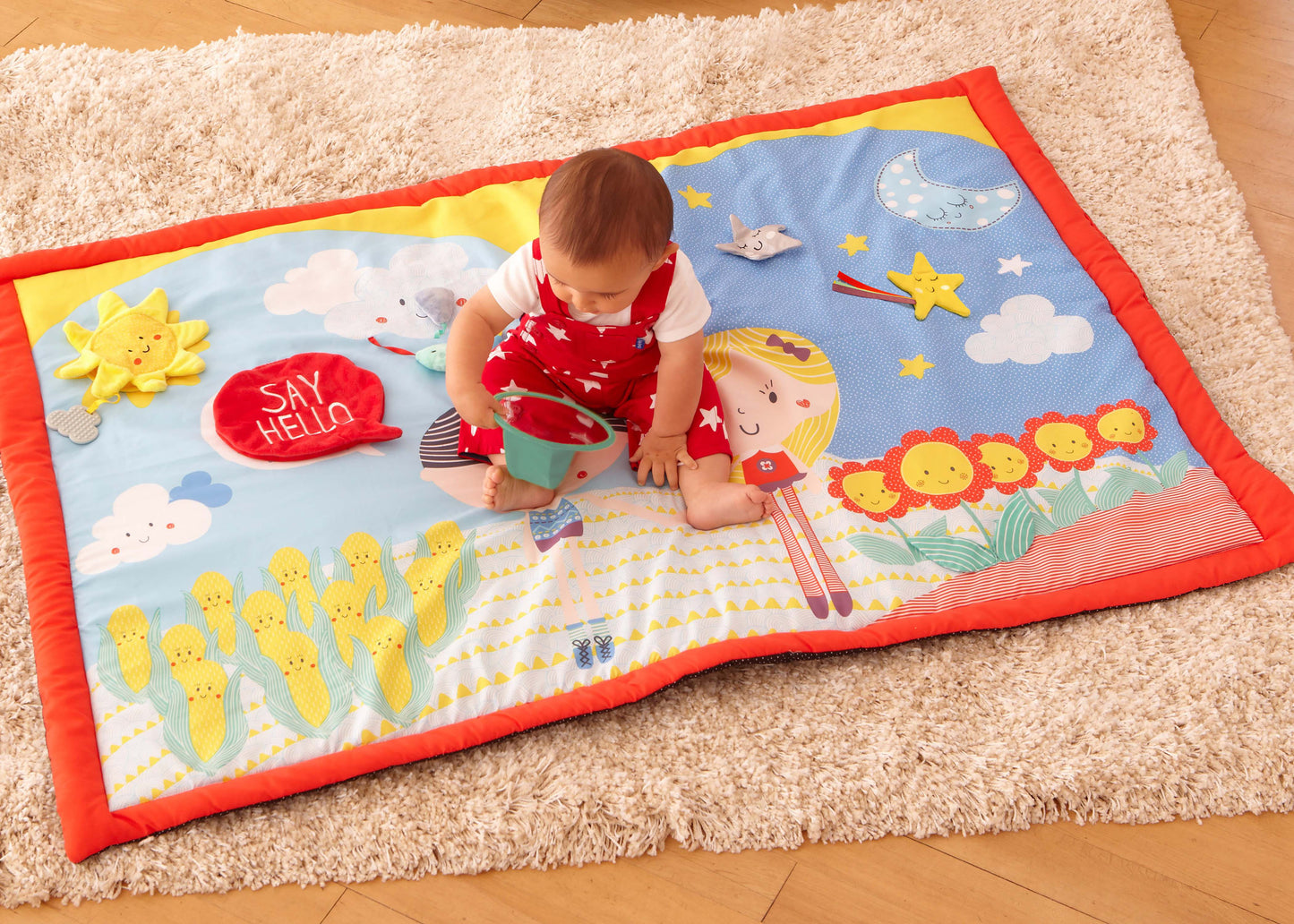 East Coast Nursery 'Say Hello' Double Sided Play Mat
